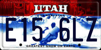 UT license plate E156LZ