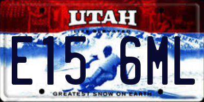 UT license plate E156ML