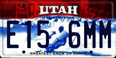 UT license plate E156MM