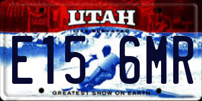 UT license plate E156MR