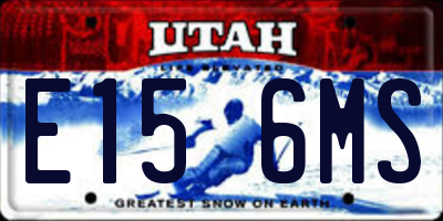 UT license plate E156MS