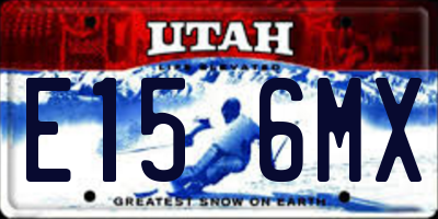 UT license plate E156MX