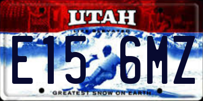 UT license plate E156MZ