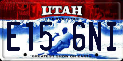 UT license plate E156NI