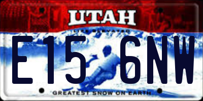 UT license plate E156NW