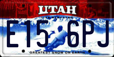 UT license plate E156PJ
