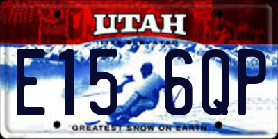 UT license plate E156QP