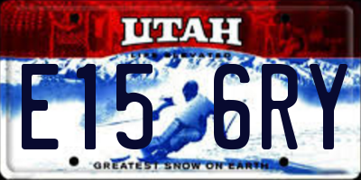 UT license plate E156RY