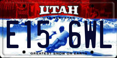 UT license plate E156WL