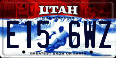UT license plate E156WZ