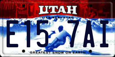 UT license plate E157AI
