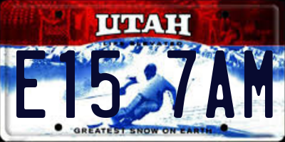 UT license plate E157AM
