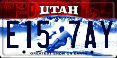 UT license plate E157AY