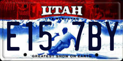 UT license plate E157BY