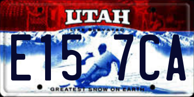 UT license plate E157CA