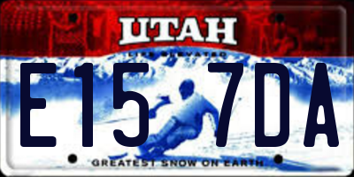UT license plate E157DA