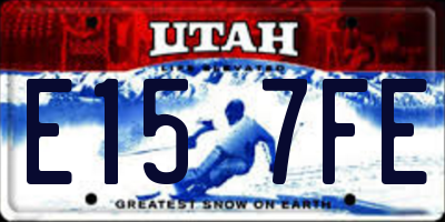 UT license plate E157FE