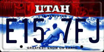 UT license plate E157FJ