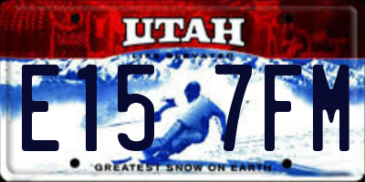 UT license plate E157FM