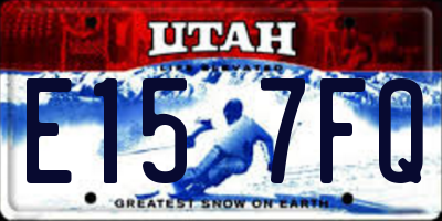 UT license plate E157FQ