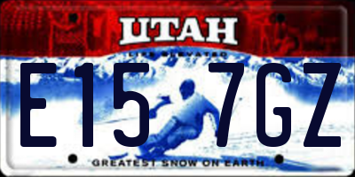 UT license plate E157GZ