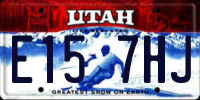 UT license plate E157HJ