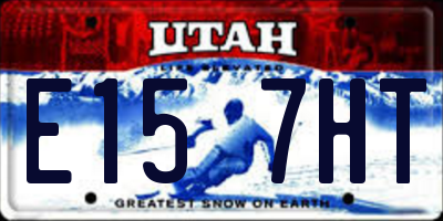 UT license plate E157HT