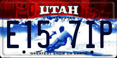 UT license plate E157IP