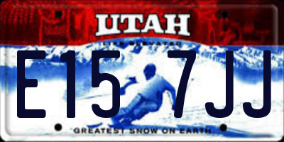 UT license plate E157JJ