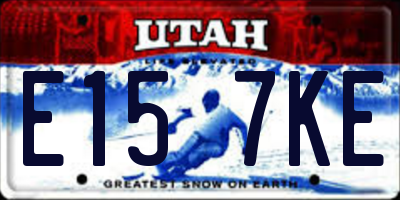 UT license plate E157KE