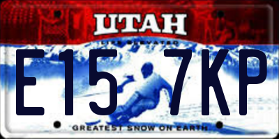 UT license plate E157KP