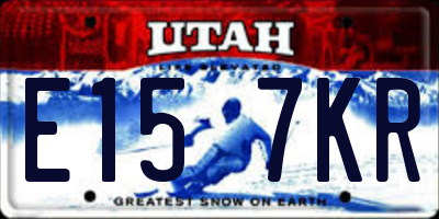UT license plate E157KR