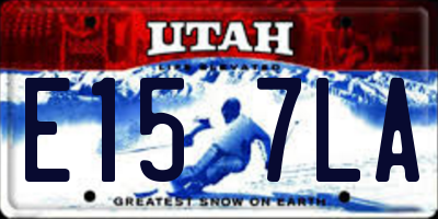 UT license plate E157LA