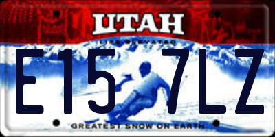 UT license plate E157LZ