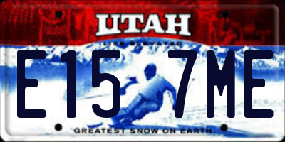 UT license plate E157ME