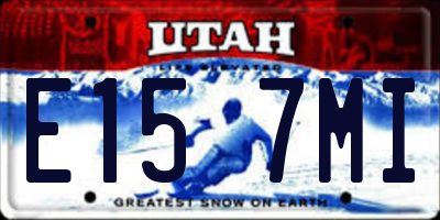 UT license plate E157MI