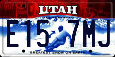 UT license plate E157MJ
