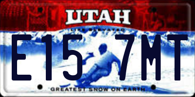 UT license plate E157MT
