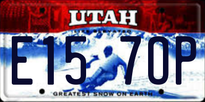 UT license plate E157OP