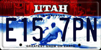 UT license plate E157PN