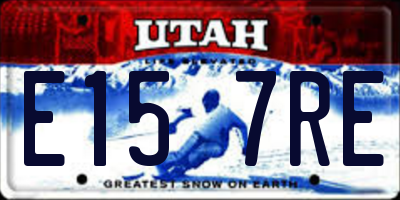 UT license plate E157RE