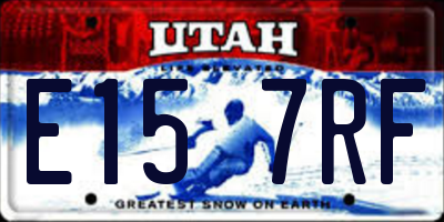 UT license plate E157RF
