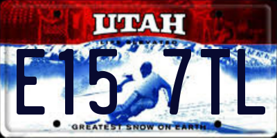 UT license plate E157TL
