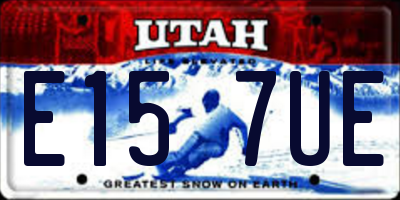 UT license plate E157UE