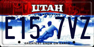 UT license plate E157VZ