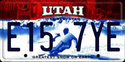 UT license plate E157YE