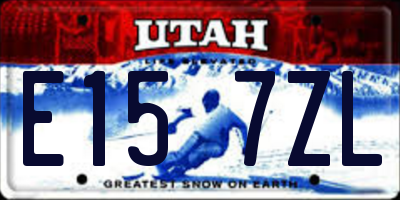 UT license plate E157ZL
