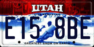 UT license plate E158BE
