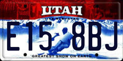 UT license plate E158BJ