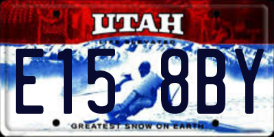 UT license plate E158BY